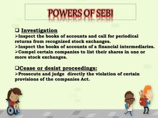 SEBI (Securities and Exchange Board of India) | PPTX