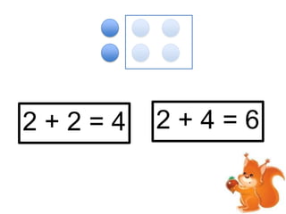 2+2=4

2+4=6

 