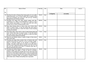 Bill of quantities for civil and electrical work for swimming pool | PDF