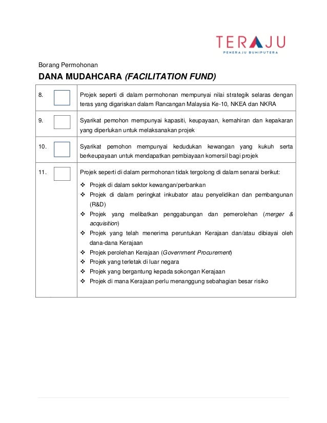 Borang Dana Mudah Cara1