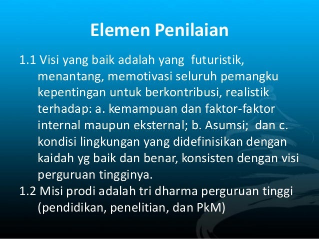 Borang akreditasi program studi sarjana