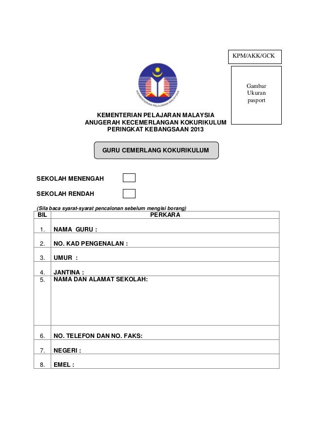 Surat Rasmi Sekolah Rendah - Selangor w