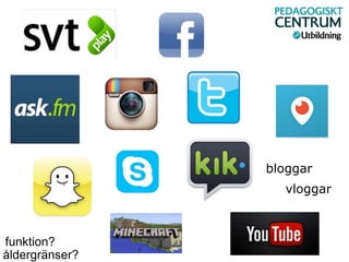 bloggar
vloggar
åldergränser?
funktion?
moviestarplanet
 