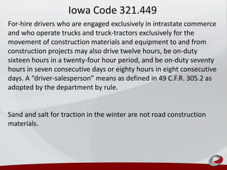 Iowa DOT - Council Bluffs Border City Agreements | PPTX