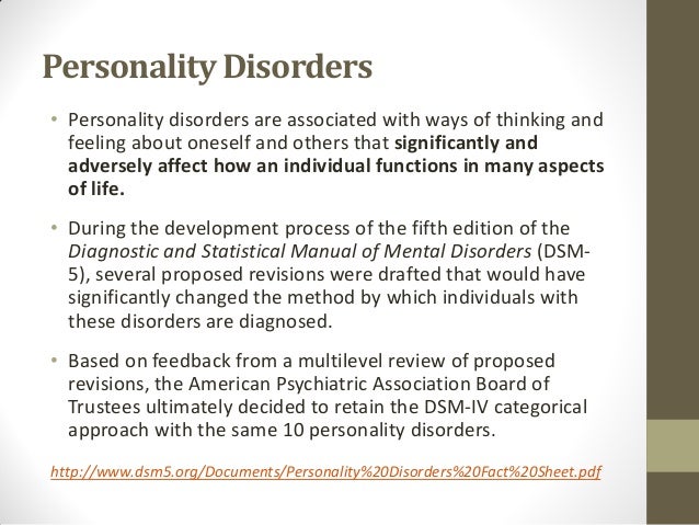 Dsm 5 personality disorders - tidedoodle