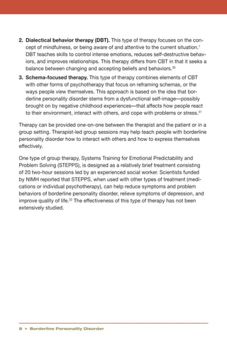 Borderline personality disorder | PDF