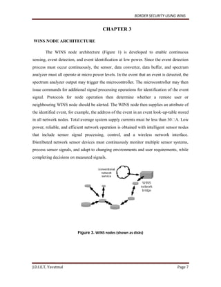A Border security Using Wireless Integrated Network Sensors (WINS) | PDF