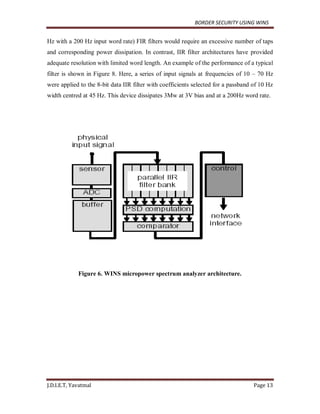 A Border security Using Wireless Integrated Network Sensors (WINS) | PDF