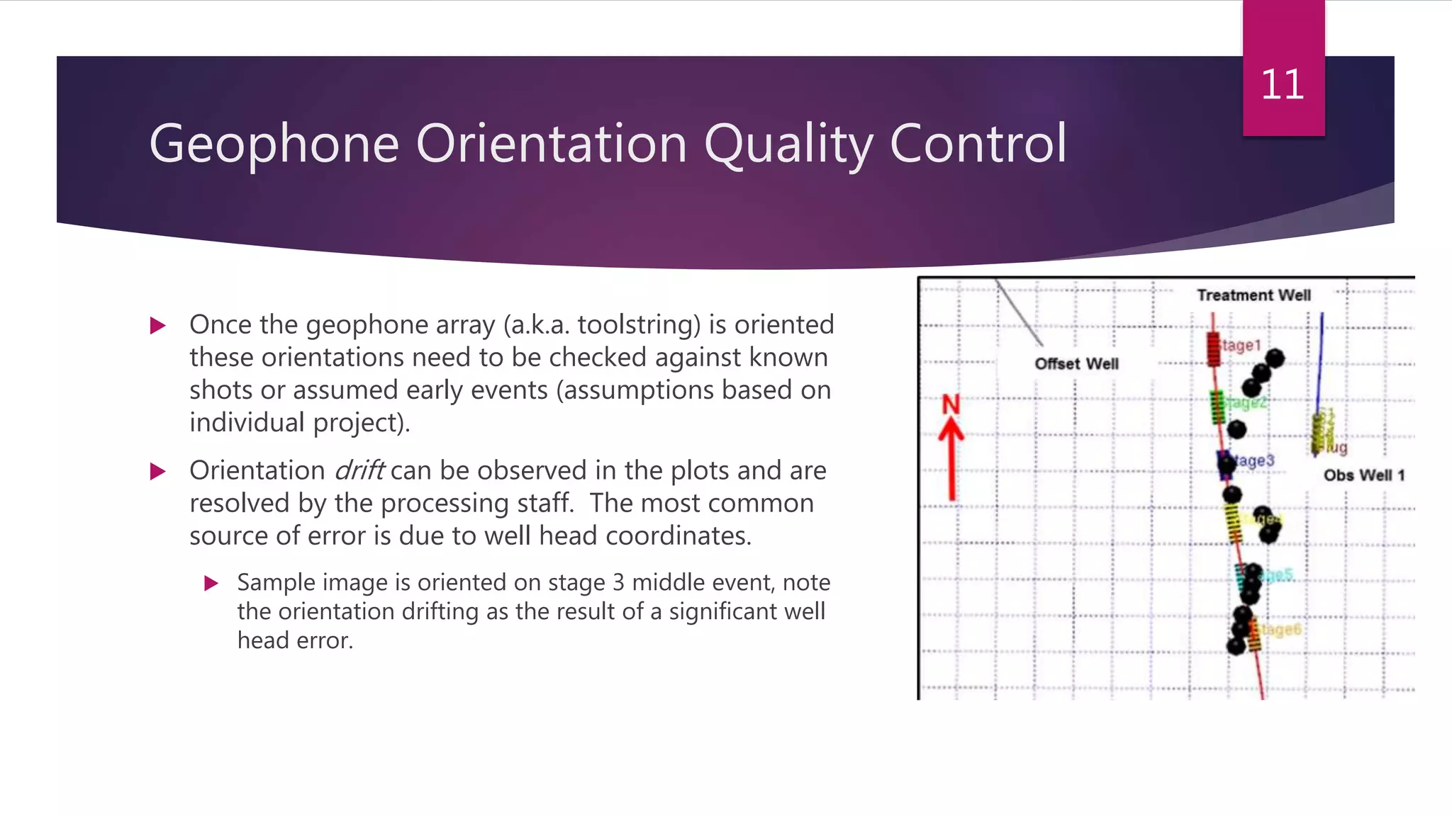 Borehole Microseismic Survey Design and Processing QC Overview | PPTX