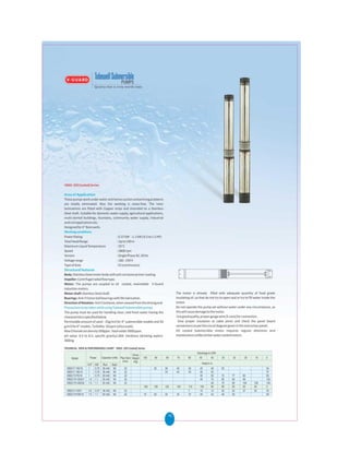 Bore well submersible pump