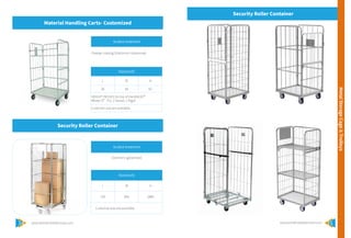 Manufacturing Greenhouse Carts, CC racks, trolleys and more | PDF