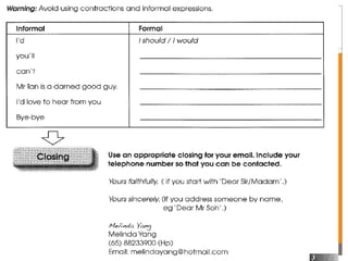 Boring street  email writing