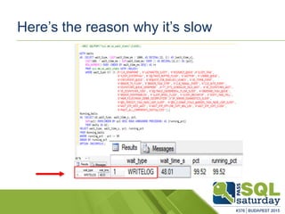 Here’s the reason why it’s slow
 