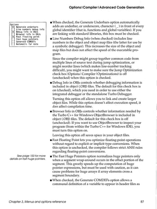 C Optimization Compiler Command Build Line Borland c++ version_3.0_users_guide_1991 | PDF