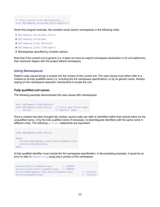 Borland Delphi - Delphi Programming Language Guide | PDF