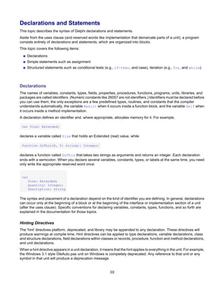 Borland Delphi - Delphi Programming Language Guide | PDF