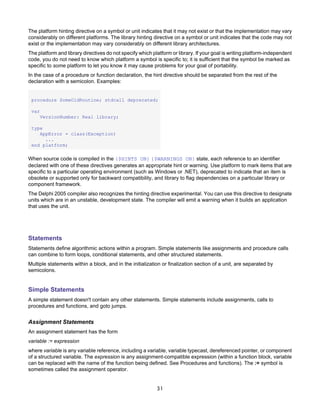 Borland Delphi - Delphi Programming Language Guide | PDF