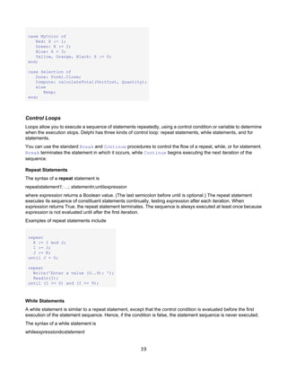 Borland Delphi - Delphi Programming Language Guide | PDF