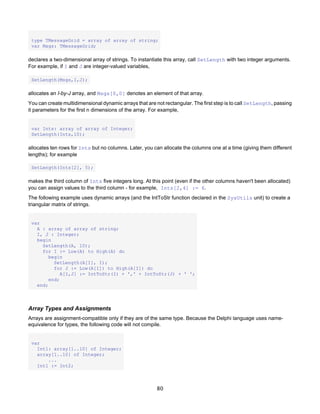 Borland Delphi - Delphi Programming Language Guide | PDF