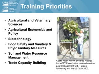 Norman E. Borlaug International Agricultural  Science and Technology  Fellowship Program