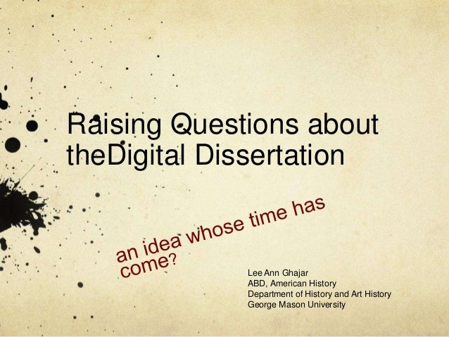Digital dissertation abstracts