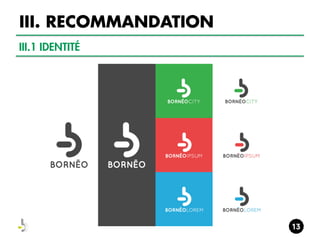 III. RECOMMANDATION
III.1 IDENTITÉ

 