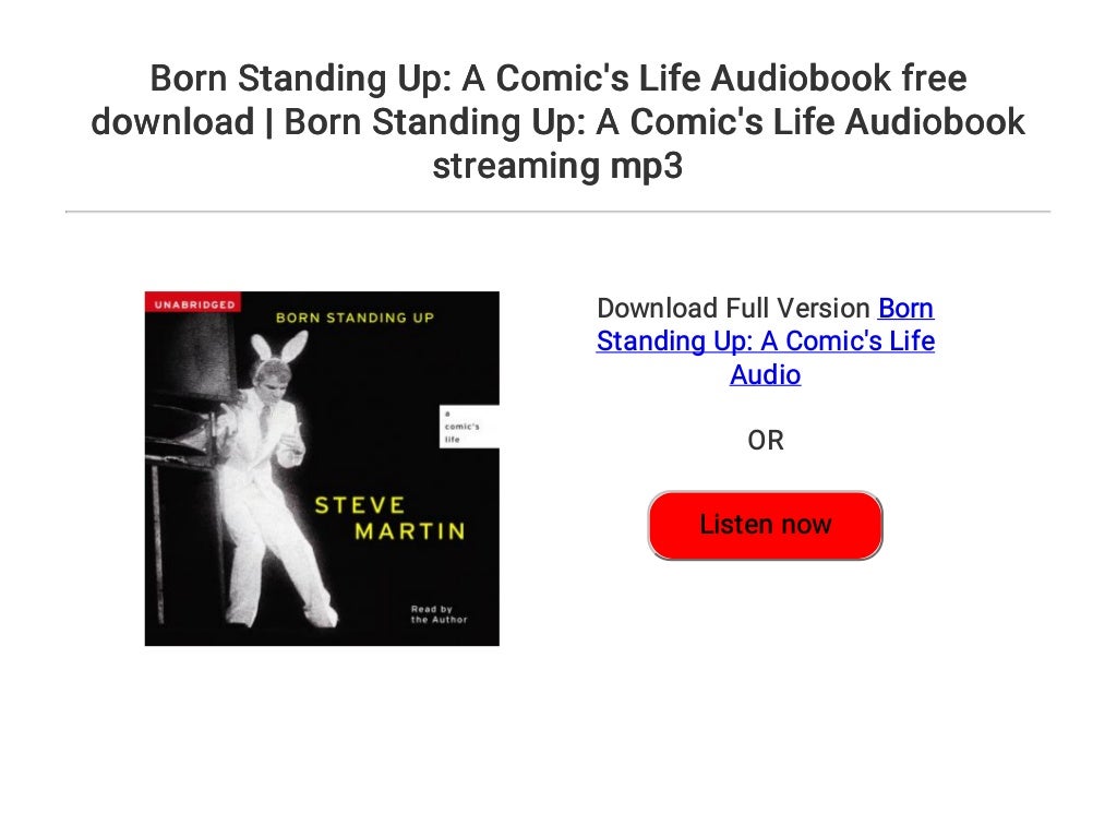 born standing up a comic