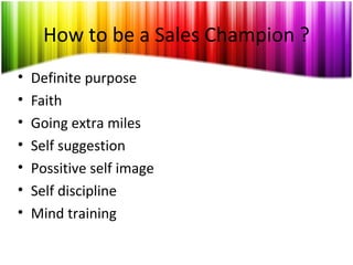Born to be a sales champion | PPT