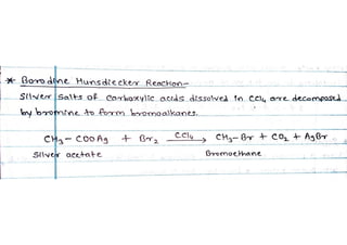 Borodine Hunsdiecker Reaction 