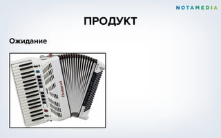 ПРОДУКТ
Ожидание
 