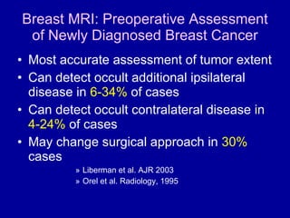 Evolving Trends in Breast MRI