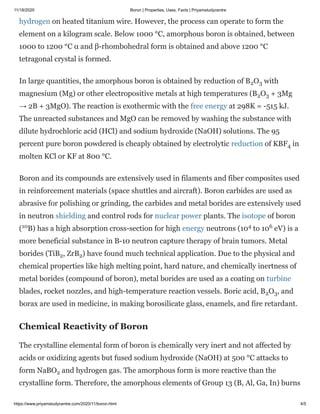 Boron | PDF