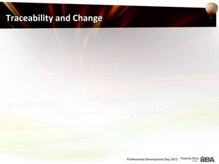 Traceability and Change
 