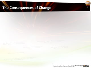 The Consequences of Change
 