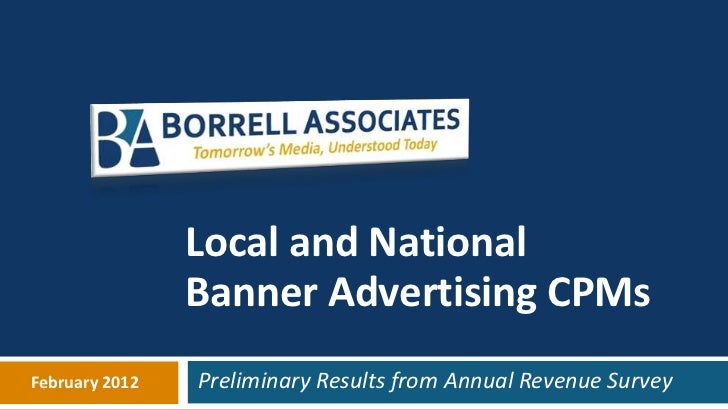 Local Banner Cpm Survey From Borrell Associates
