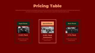Pricing Table
 