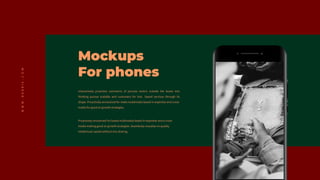 Mockups
For phones
 