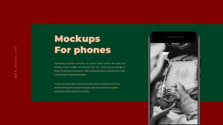 Mockups
For phones
 
