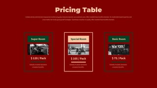 Pricing Table
 