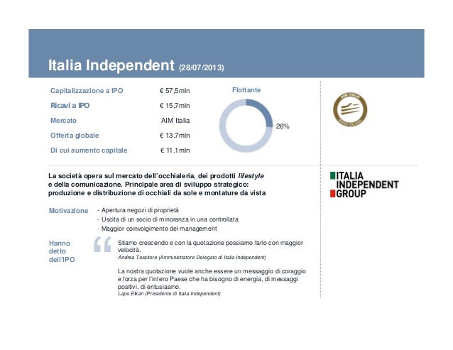 Aumenti di capitale ipo