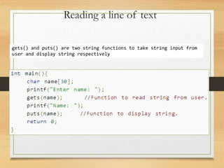 C - String ppt | PPT