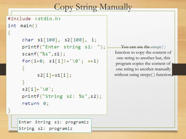 C - String ppt | PPT