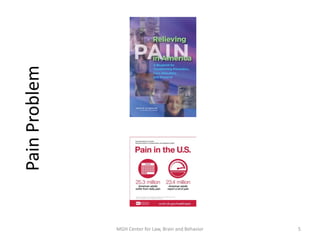 MGH Center for Law, Brain and Behavior 5
PainProblem
 