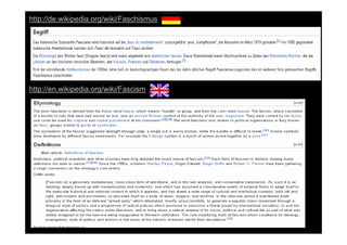http://de.wikipedia.org/wiki/Faschismus




http://en.wikipedia.org/wiki/Fascism
 