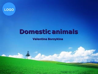 LOGO
DomesticDomestic animalsanimals
ValentinaValentina BorzykinaBorzykina
 