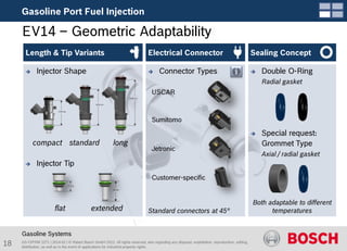 Adaptable Fuel Injection BOSCH-inyectores-Inyección de combustible de gasolina | PDF