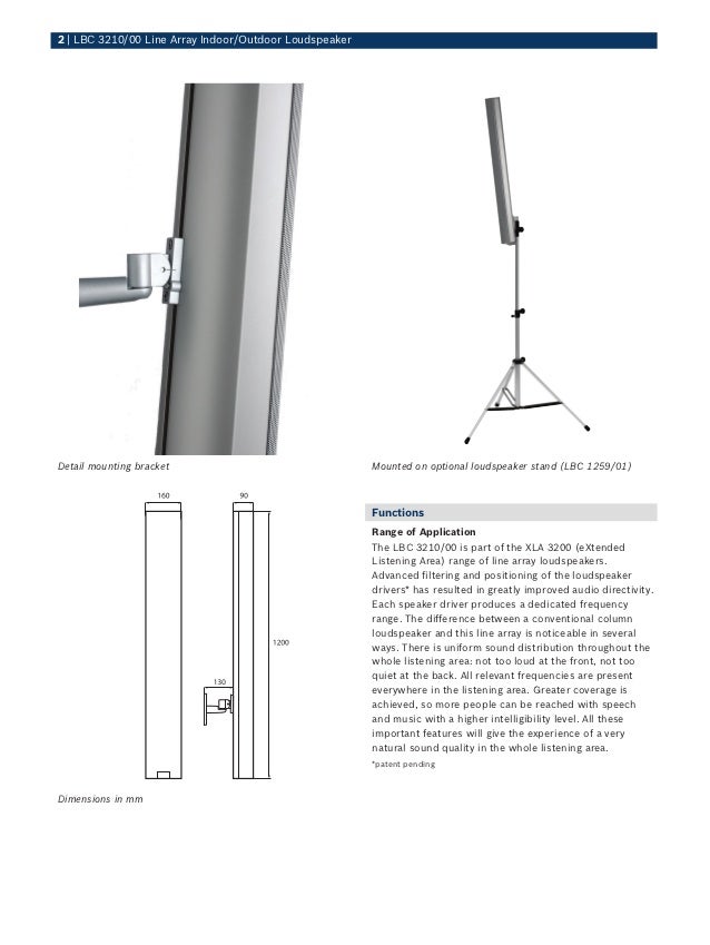 bosch line array speakers