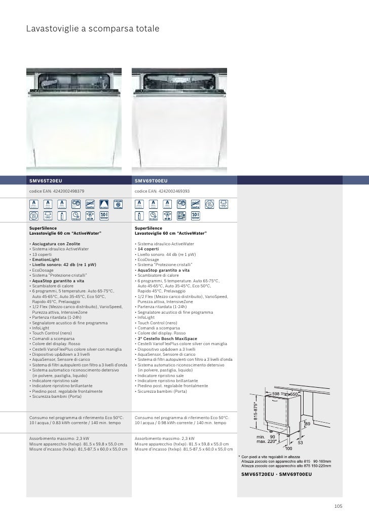 Bosch catalogo lavaggio 2009 Tempo lavaggio lavatrice
