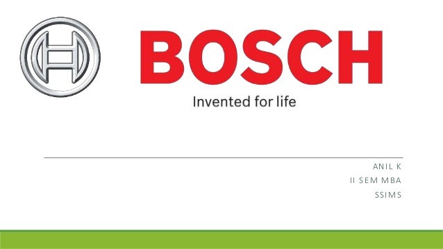 Bosch Company Profile