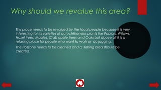 Why should we revalue this area?
This place needs to be revalued by the local people because it is very
interesting for it...